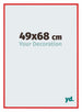 New York Aluminium Bilderrahmen 49x68cm Ferrari Rot Vorne Messe | Yourdecoration.at
