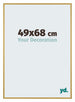 New York Aluminium Bilderrahmen 49x68cm Goldglanz Vorne Messe | Yourdecoration.at