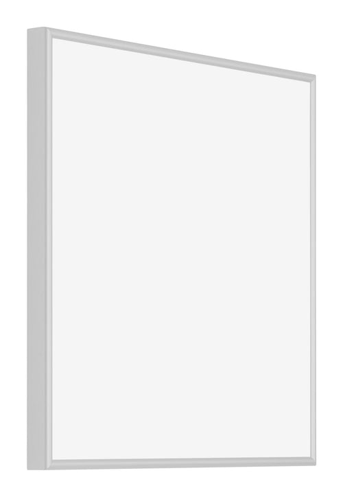 New York Aluminium Bilderrahmen 50x50cm Silber Matt Vorne Schrag | Yourdecoration.at