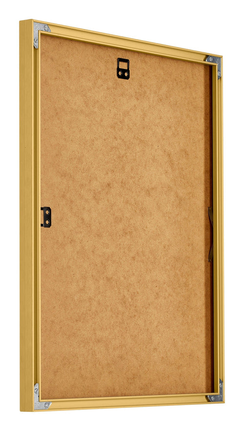 New York Aluminium Bilderrahmen 60x70cm Gold Glanz Rucksteite Schrag | Yourdecoration.at