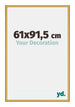 New York Aluminium Bilderrahmen 61x91 5cm Gold Glanz Vorne Messe | Yourdecoration.at