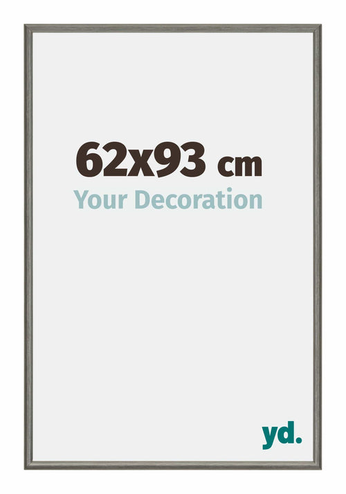 New York Aluminium Bilderrahmen 62x93cm Mercury Struktur Vorne Messe | Yourdecoration.at