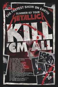 Poster Metallica Kill Em All 83 Tour 61x91 5cm Abystyle GBYDCO434 | Yourdecoration.at