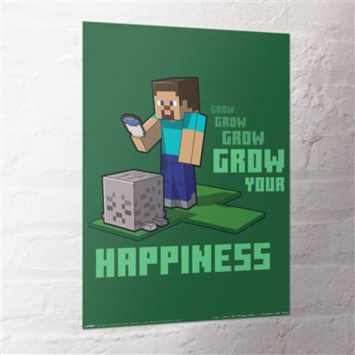 Poster Minecraft Grow Your Happinenss 40x50cm MPP2402265 2 | Yourdecoration.at