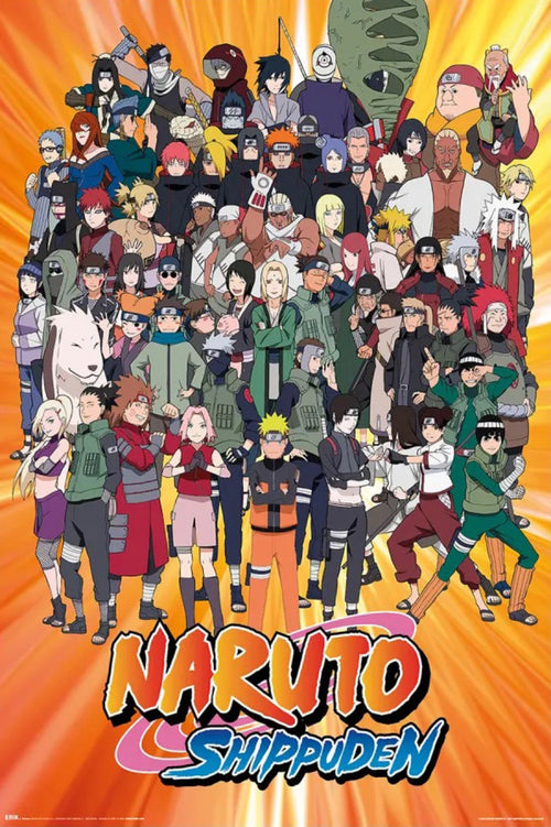 Poster Naruto Shippuden Characters 61x91 5cm GPE6022 | Yourdecoration.at