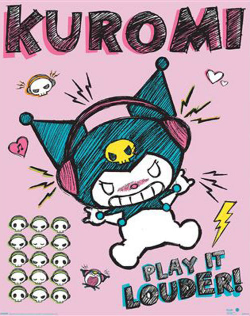 Poster Sanrio Kurom Louder 40x50cm MPP2501443 | Yourdecoration.at