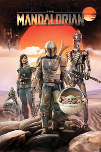 Poster Star Wars The Mandalorian Group 61x91 5cm Pyramid PP34642 | Yourdecoration.at