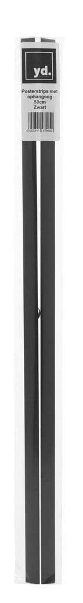 Posterhänger Schwarz 50cm mit aufhangauge | Yourdecoration.at