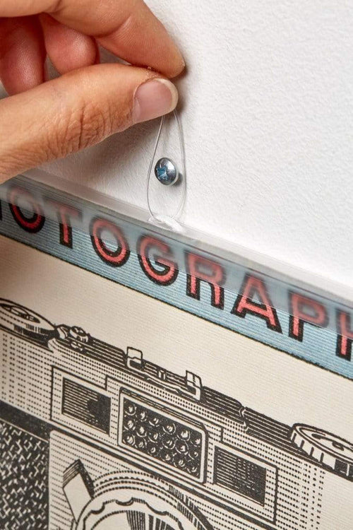 Posterhänger Transparent 100cm mit aufhangauge | Yourdecoration.at