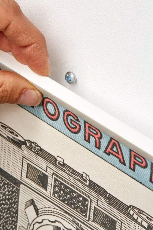 Posterhänger Weiss 40cm mit aufhangeloch | Yourdecoration.at