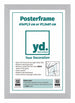 Posterrahmen 61x91,5cm Silber MDF Vorne Inlay | Yourdecoration.at