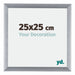 Tucson Aluminium Bilderrahmen 25x25cm Silber Gebürstet Vorne Messe | Yourdecoration.at