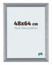 Tucson Aluminium Bilderrahmen 48x64cm Silber Geburstet Vorne Messe | Yourdecoration.at