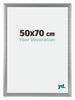 Tucson Aluminium Bilderrahmen 50x70cm Silber Gebürstet Vorne Messe | Yourdecoration.at