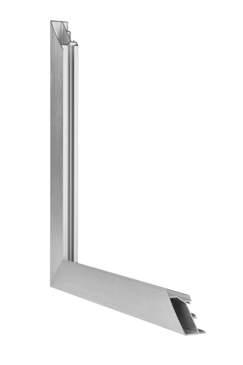 Tucson Aluminium Bilderrahmen 59 4x84cm A1 Silber Gebürstet Detail Querschnitt | Yourdecoration.at