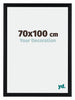 Tucson Aluminium Bilderrahmen 70x100cm Schwarz Gebürstet Vorne Messe | Yourdecoration.at
