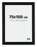 Tucson Aluminium Bilderrahmen 75x100cm Schwarz Gebürstet Vorne Messe | Yourdecoration.at