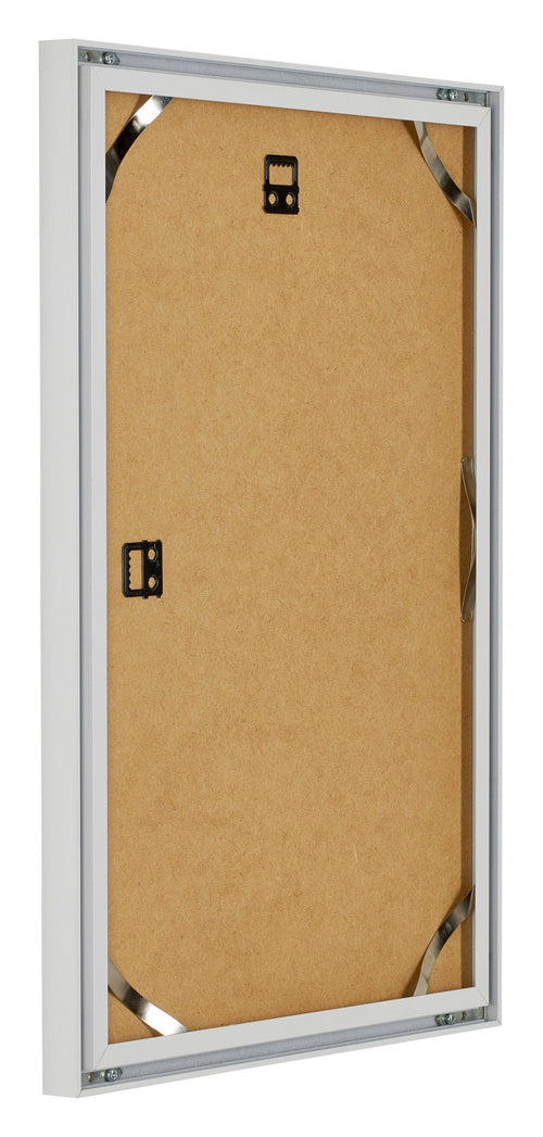 Virginia Aluminium Bilderrahmen 20x30cm Weiss Ruckseite Schrag | Yourdecoration.at