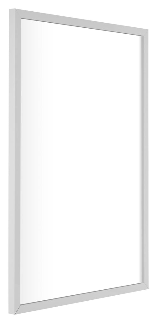 Virginia Aluminium Bilderrahmen 25x35cm Weiss Vorne Schrag | Yourdecoration.at