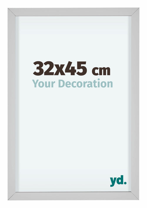 Virginia Aluminium Bilderrahmen 32x45cm Weiss Vorne Messe | Yourdecoration.at