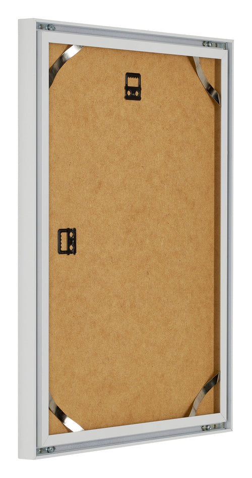 Virginia Aluminium Bilderrahmen 45x60cm Weiss Ruckseite Schrag | Yourdecoration.at