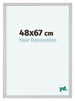 Virginia Aluminium Bilderrahmen 48x67cm Weiss Vorne Messe | Yourdecoration.at
