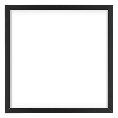 Virginia Aluminium Bilderrahmen 50x50cm Schwarz Vorne | Yourdecoration.at