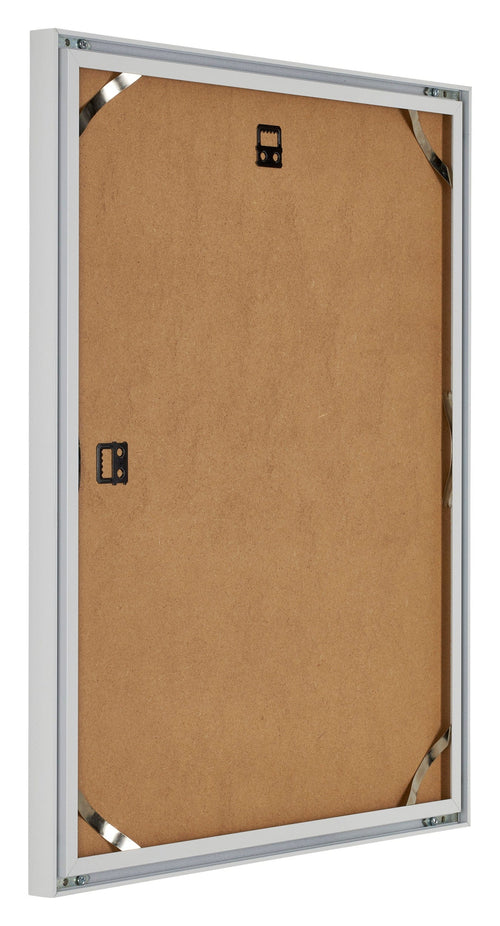 Virginia Aluminium Bilderrahmen 50x65cm Weiss Ruckseite Schrag | Yourdecoration.at