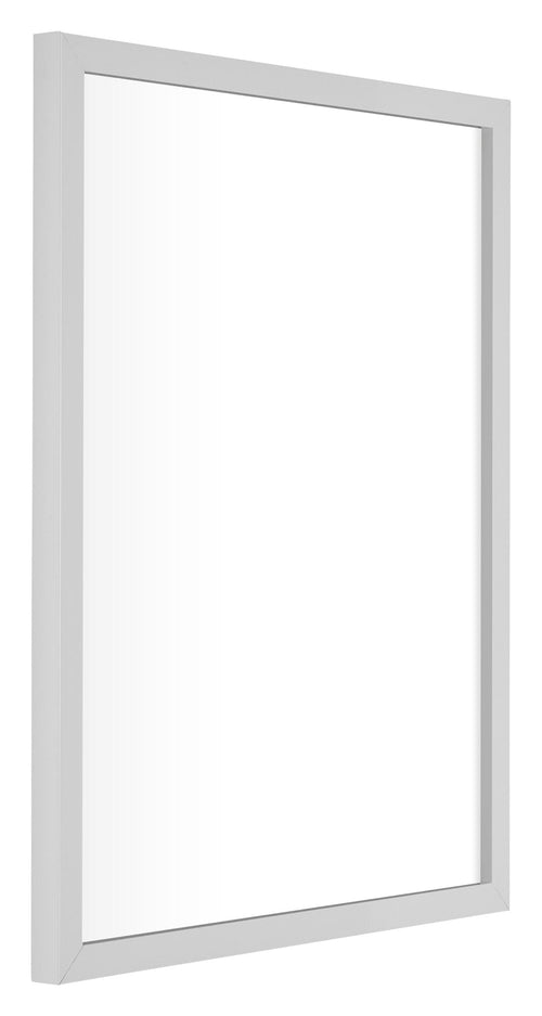 Virginia Aluminium Bilderrahmen 50x65cm Weiss Vorne Schrag | Yourdecoration.at