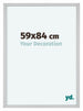 Virginia Aluminium Bilderrahmen 59x84cm Weiss Vorne Messe | Yourdecoration.at