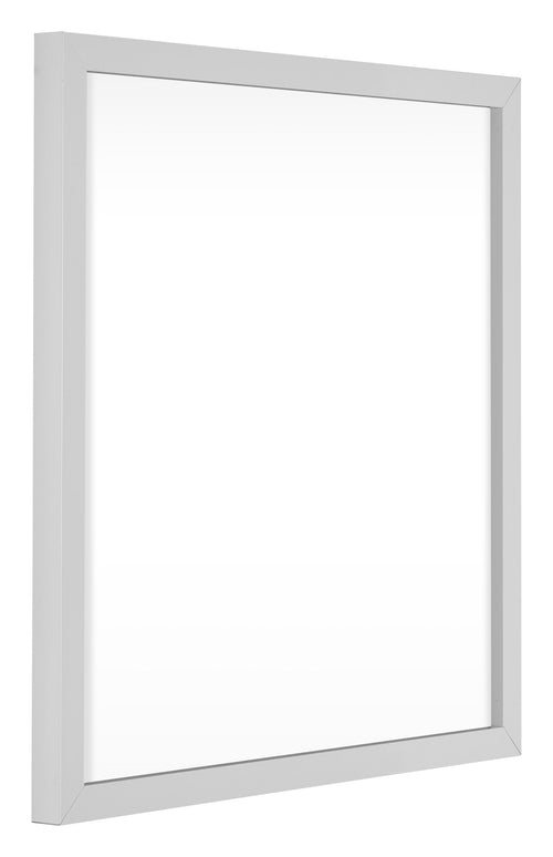 Virginia Aluminium Bilderrahmen 60x60cm Weiss Vorne Schrag | Yourdecoration.at