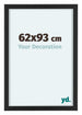 Virginia Aluminium Bilderrahmen 62x93cm Schwarz Vorne Messe | Yourdecoration.at
