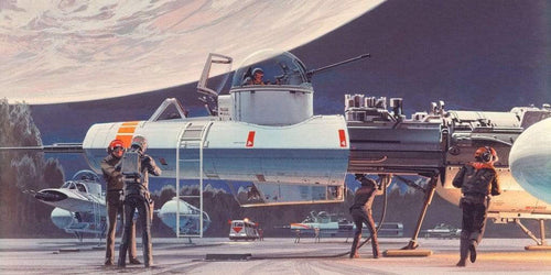 Komar Star Wars Classic RMQ Yavin Hangar Vlies Fototapete 500x250cm 10 bahnen | Yourdecoration.de