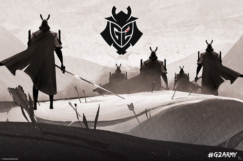 Gbeye Gbydco001 G2 Esports Samurai Poster 91,5X61cm | Yourdecoration.at
