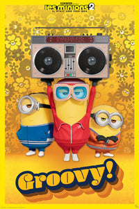 Gbeye GBYDCO094 Minions Groovy French Poster 61x 91-5cm | Yourdecoration.at
