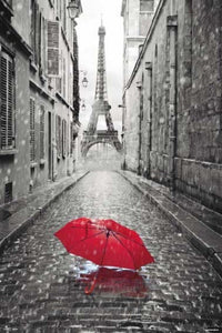 Grupo Erik GPE4860 Paris Umbrella Red Poster 61X91,5cm | Yourdecoration.at