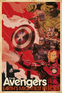 Grupo Erik GPE5307 Marvel Avengers Earths Mightiest Heroes Poster 61X91,5cm | Yourdecoration.at
