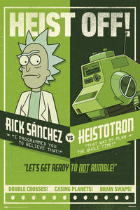 Grupo Erik GPE5450 Rick And Morty Season 4 Heist Off Poster 61X91,5cm | Yourdecoration.at