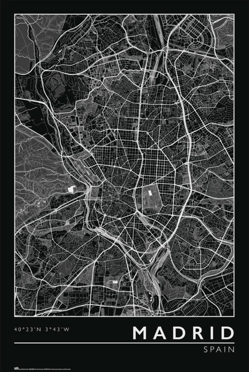 Grupo Erik Gpe5635 Madrid City Map Poster 61x91 5cm | Yourdecoration.at