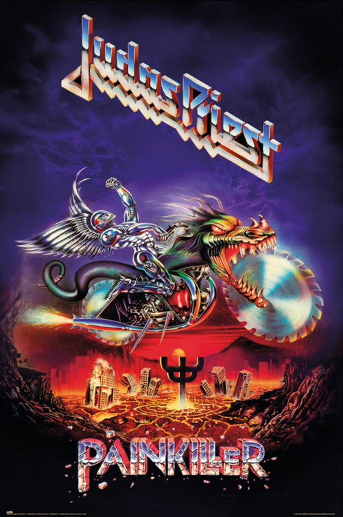 grupo erik gpe5713 judas priest painkiller poster 61x91,5cm | Yourdecoration.at