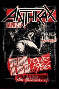 Grupo Erik Gpe5715 Anthrax Spreading The Disease 1986 Poster 61X91,5cm | Yourdecoration.at
