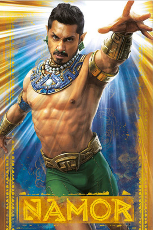 grupo erik gpe5720 marvel black panther wakanda forever namor poster 61x91-5 cm | Yourdecoration.at
