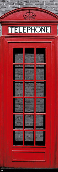 Grupo Erik PPGE8018 London Phone Box Poster 53X158cm | Yourdecoration.at