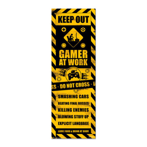 Grupo Erik Ppge8093 Poster Puerta Gameration Gaming Caution | Yourdecoration.at
