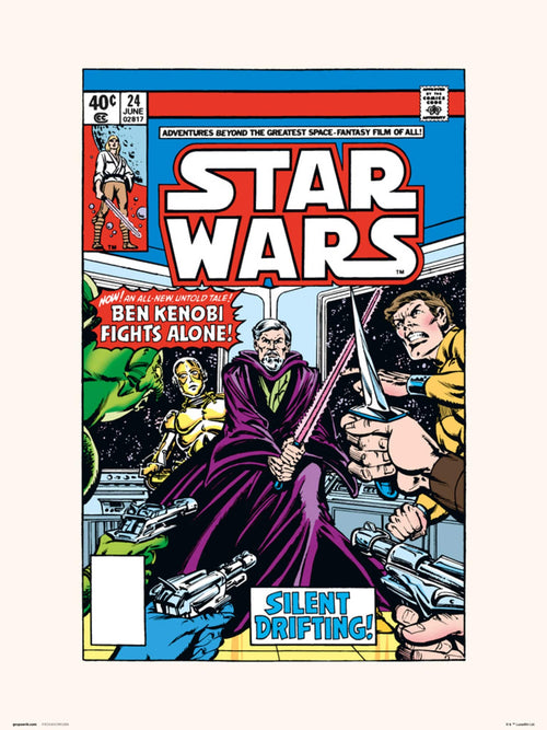 Grupo Erik Star Wars 24 Silent Drifting Kunstdruck 30X40cm | Yourdecoration.at