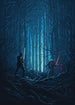 Komar Vlies Fototapete Iadx4 003 Star Wars Wood Fight | Yourdecoration.at