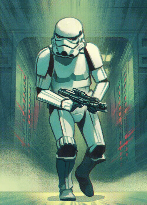 Komar Vlies Fototapete Iadx4 024 Mandalorian Stormtrooper Print | Yourdecoration.at