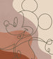 Komar Vlies Fototapete Iadx5 046 Mickey Line Drawing | Yourdecoration.at