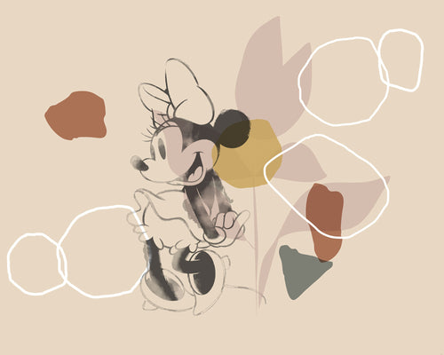 Komar Vlies Fototapete Iadx7 047 Minnie Soft Shapes | Yourdecoration.at