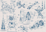 Komar Vlies Fototapete Iax8 0016 Spacecraft Architecture | Yourdecoration.at